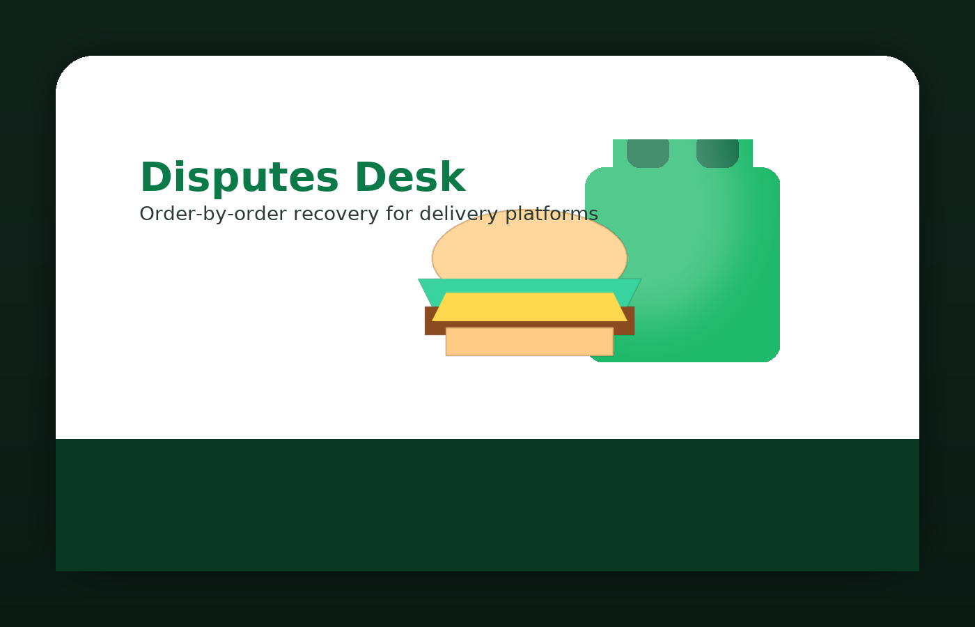 Uber Eats dispute processing workspace